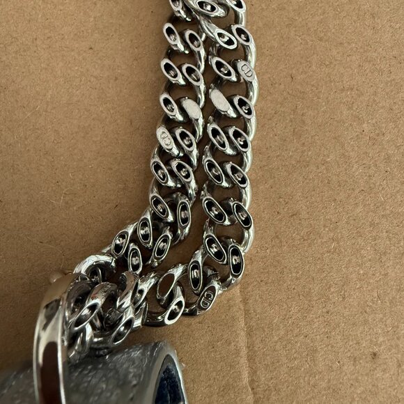 Dior metallic silver micro cannage leather Mini Diorama Shoulder bag - Picture 6 of 11